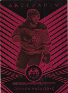 Hokejová karta Connor McDavid UD Artifacts 2019-20 Aurum /99 č. A-20