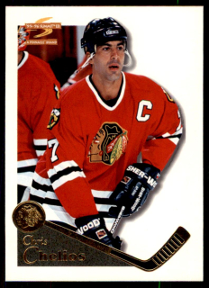 Hokejová karta Chris Chelios Pinnacle Summit 1995-96 řadová č. 39