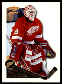 Hokejová karta Mike Vernon Pinnacle Summit 1995-96 řadová č. 114