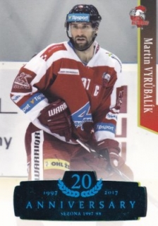 Hokejová karta Martin Vyrůbalík OFS 17/18 S.I. Blue