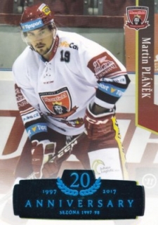 Hokejová karta Martin Pláňek OFS 17/18 S.I. Blue