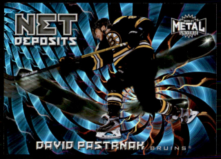 Hokejová karta David Pastrňák UD Metal 2020-21 Net Deposits č. ND-17