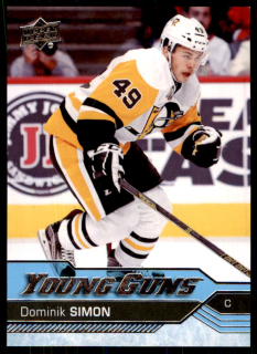Hokejová karta Dominik Simon UD S2 2016-17 Young Guns č. 469