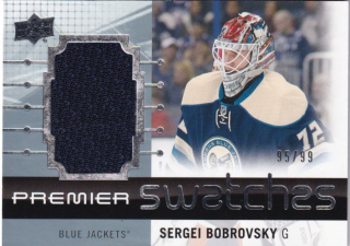 Hokejová karta Sergei Bobrovsky UD Premier 2016-17 Premier Swatches /99 č. PS-SB