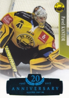 Hokejová karta Pavel Kantor OFS 17/18 S.I. Blue Retro