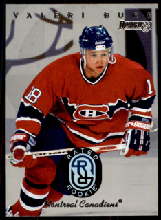 Hokejová karta Valeri Bure Donruss 1996-97 Rated Rookie č. 3 of 10