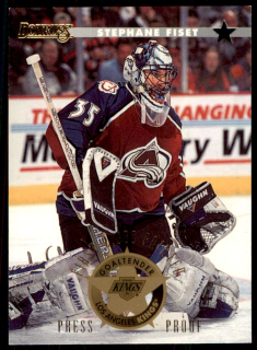 Hokejová karta Stephane Fiset Donruss 1996-97 Press Proof č. 186