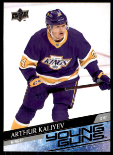 Hokejová karta Arthur Kaliyev UD Extended 2020-21 Young Guns č. 701