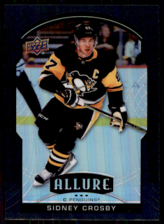 Hokejová karta Sidney Crosby UD Allure 2020-21 Black Rainbow č. 70