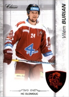 Hokejová karta Vilém Burian OFS 17/18 S.I. Red