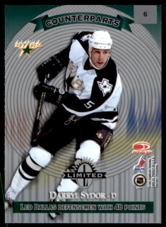 Hokejová karta Coffey / Sydor Donruss Limited Counterparts 97-98 řadová č. 6