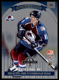 Hokejová karta Graves / Jones Donruss Limited Counterparts 97-98 řadová č. 18