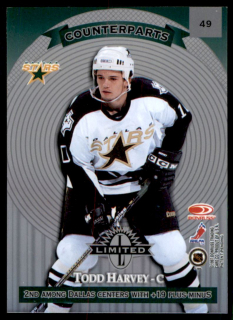 Hokejová karta Plante / Harvey Donruss Limited Counterparts 97-98 řadová č. 49