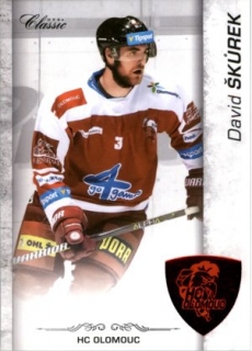 Hokejová karta David Škůrek OFS 17/18 S.I. Red