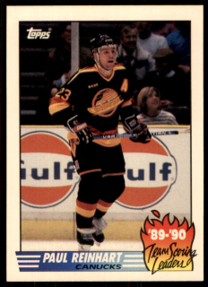 Hokejová karta Paul Reinhart Score 1989-90 Team Scoring Leaders č. 5