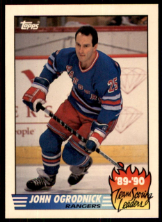 Hokejová karta John Ogrodnick Score 1989-90 Team Scoring Leaders č. 18
