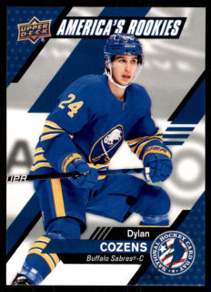 Hokejová karta Dylan Cozens UD National 2020-21 America's Rookies č. USA-4