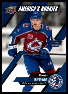Hokejová karta Bowen Byram UD National 2020-21 America's Rookies č. USA-2