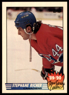 Hokejová karta Stephane Richer Score 1989-90 Team Scoring Leaders. 4