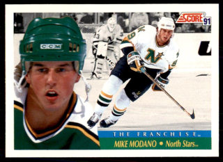 Hokejová karta Mike Modano Score 1991-92 The Franchise č. 313