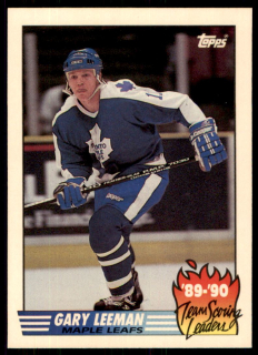 Hokejová karta Gary Leeman Score 1989-90 Team Scoring Leaders č. 13