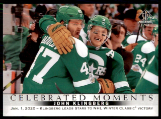 Hokejová karta John Klingberg UD SP Authentic 2020-21 Celebrated Moments č. 101
