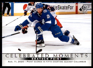 Hokejová karta Brayden Point UD SP Authentic 2020-21 Celebrated Moments č. 109
