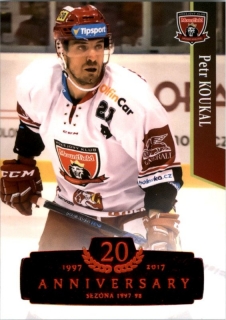 Hokejová karta Petr Koukal OFS 17/18 S.I. Retro Red