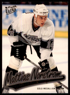 Hokejová karta Mattias Norstrom Fleer Ultra 1996-97 Gold Medallion č. G80