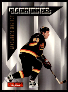 Hokejová karta Alexander Mogilny SkyBox Impact 96-97 Bladerunners č. 15 of 25