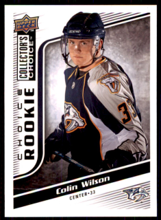 Hokejová karta Colin Wilson UD Choice 2009-10 Rookie č. 267