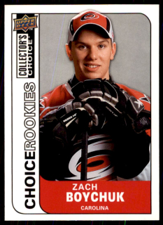 Hokejová karta Zach Boychuk UD Choice 2008-09 Rookie č. 205