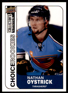 Hokejová karta Nathan Oystrick UD Choice 2008-09 Rookie č. 233