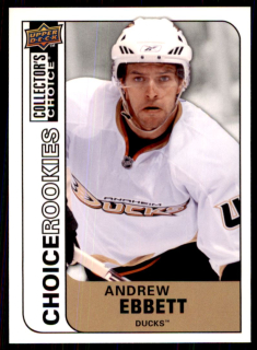 Hokejová karta Andrew Ebbett UD Choice 2008-09 Rookie č. 211