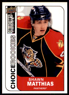 Hokejová karta Shawn Matthias UD Choice 2008-09 Rookie č. 226