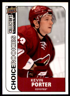 Hokejová karta Kevin Porter UD Choice 2008-09 Rookie č. 235