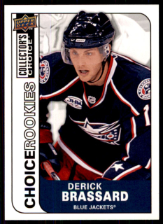 Hokejová karta Derick Brassard UD Choice 2008-09 Rookie č. 206