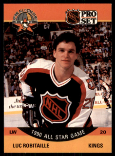 Hokejová karta Luc Robitaille Pro Set 1990-91 All Star č. 341