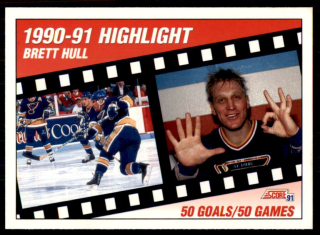 Hokejová karta Brett Hull Score 1990-91 Highlight č. 412
