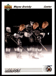 Hokejová karta Wayne Gretzky Upper Deck 1991-92 řadová č. 437