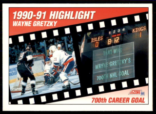 Hokejová karta Wayne Gretzky Score 1990-91 Highlight č. 413