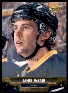 Hokejová karta Jamie McBain UD S2 2013-14 UD Exclusives /100 č. 381