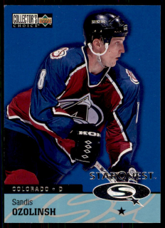 Hokejová karta Sandis Ozolinsh Upper Deck 1996-97 Starquest Blue č. SQ38