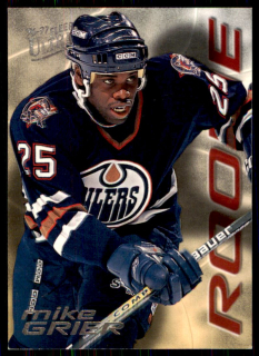 Hokejová karta Mike Grier Fleer Ultra 1996-97 Rookie č. 9/20