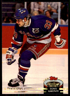 Hokejová karta Tony Amonte Topps Stadium 1991-92 Members Choice č. 250