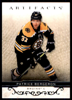 Hokejová karta Patrice Bergeron UD Artifacts 2021-22 řadová č. 40
