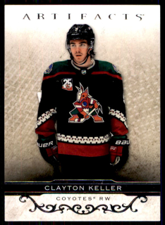 Hokejová karta Clayton Keller UD Artifacts 2021-22 řadová č. 88