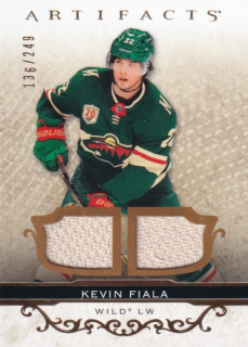 Hokejová karta Kevin Fiala UD Artifacts 2021-22 Material Relic /249 č. 54