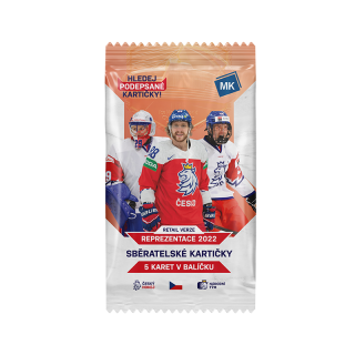 Balíček hokejových karet Moje kartičky 2021-22 Národní tým Retail