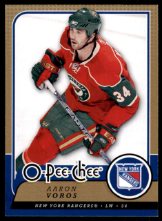 Hokejová karta Aaron Voros OPC 2008-09 řadová č.363